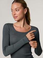 Bild von Langarmshirt mit Rippen MMELAINE
