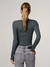 Bild von Langarmshirt mit Rippen MMELAINE