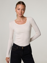 Bild von Langarmshirt mit Rippen MMELAINE