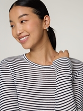 Image sur T-shirt à manches longues rayé