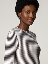 Image sur T-shirt à manches longues rayé