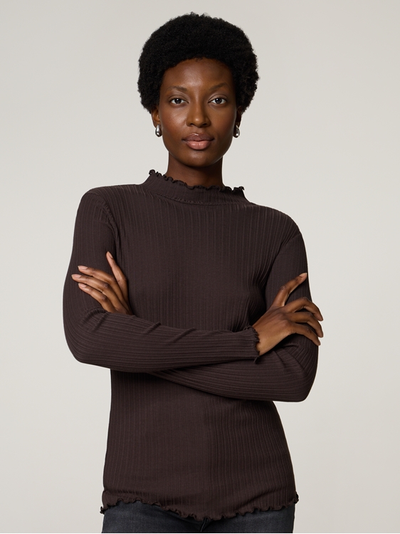 Bild von Langarmshirt mit Volantdetails