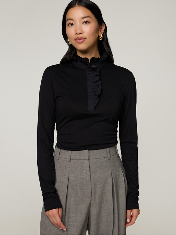 Image sur T-shirt à manches longues en coton