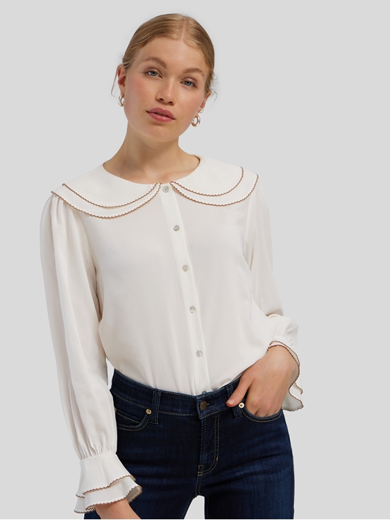 bluse bubikragen