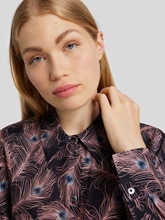 Image sur Blouse imprimée avec des plumes de paon