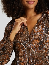 Bild von Baumwollbluse mit Paisley-Print