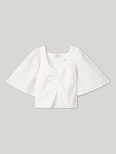 Bild von Bluse mit Lochstickerei