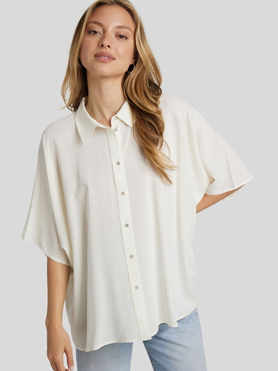 Image sur Blouse fluide manches courtes