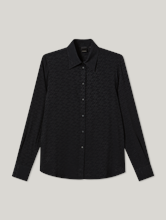 Image sur Blouse avec logo imprimé