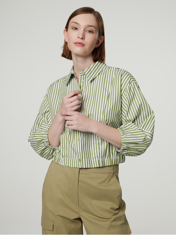 Image sur Blouse en cropped fitting