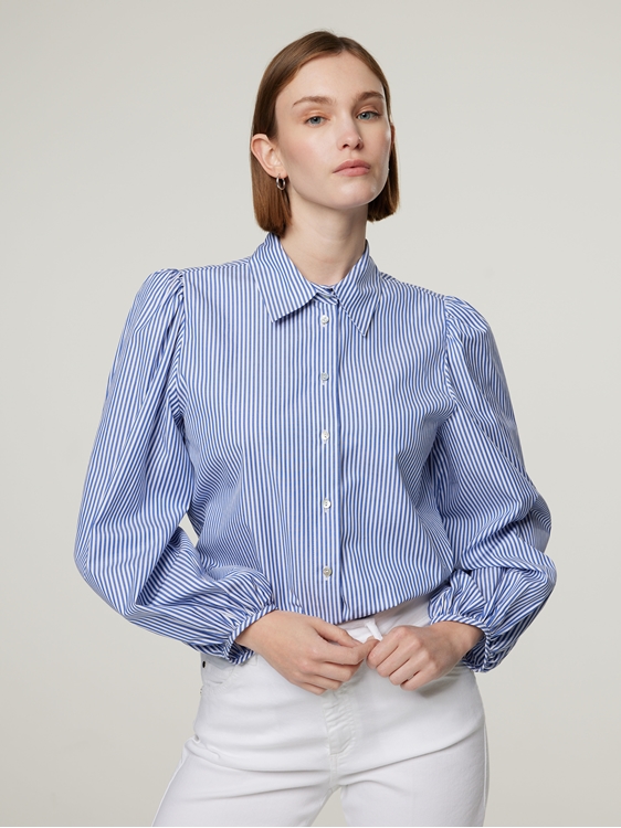 Bild von Hemdbluse mit Ballonärmel