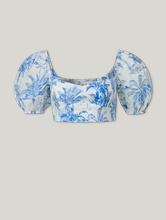 Bild von Cropped Shirt aus Leinen DELIA