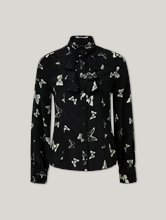 Image sur Blouse en soie avec imprimé