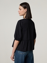 Image sur Blouse à manches courtes avec nœuds