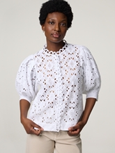 Image sur Blouse avec dentelle ajourée