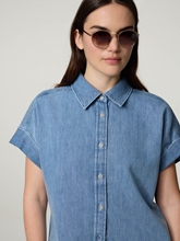 Image sur Chemise à manches courtes en denim