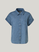 Image sur Chemise à manches courtes en denim