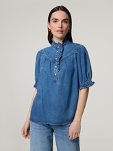 Bild von Kurzarmbluse aus Denim LOUISE