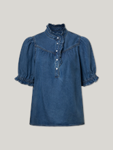 Bild von Kurzarmbluse aus Denim LOUISE