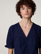 Image sur Blouse à manches courtes en coton bio