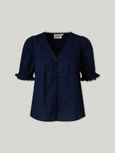 Image sur Blouse à manches courtes en coton bio