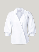 Image sur Blouse en optique cache-cœur