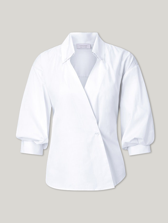Image sur Blouse en optique cache-cœur