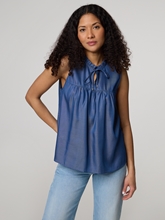 Bild von Blusentop im Denim-Look
