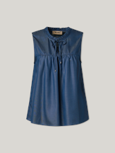 Bild von Blusentop im Denim-Look
