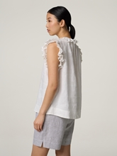 Image sur Top chemisier avec broderie ajourée