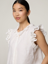 Image sur Top chemisier avec broderie ajourée