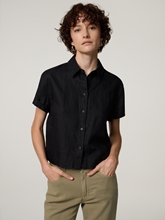 Bild von Kurzarmbluse aus Leinen