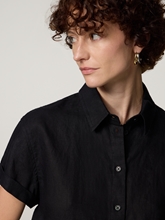 Bild von Kurzarmbluse aus Leinen