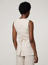 Bild von Gilet aus Leinen CIELO