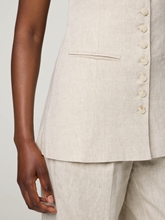 Bild von Gilet aus Leinen CIELO