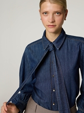 Bild von Schluppenbluse aus Denim MASTER