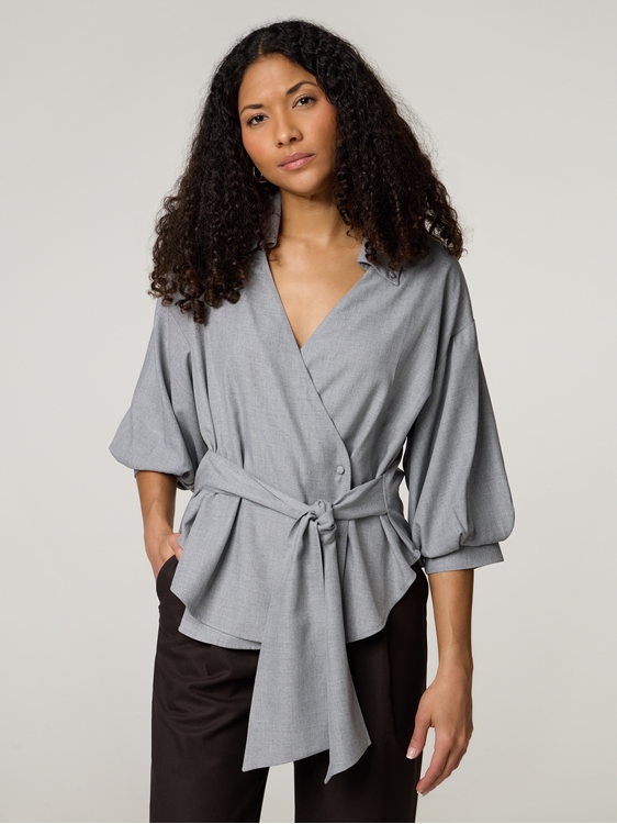 Bild von Wickelbluse mit Viskose