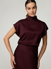 Bild von Blusenshirt aus Satin ALARIA