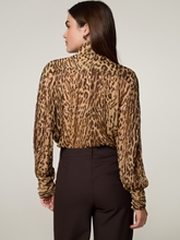 Bild von Bluse mit Leo-Print LUX