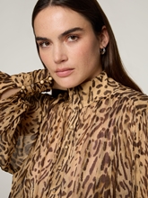 Bild von Bluse mit Leo-Print LUX