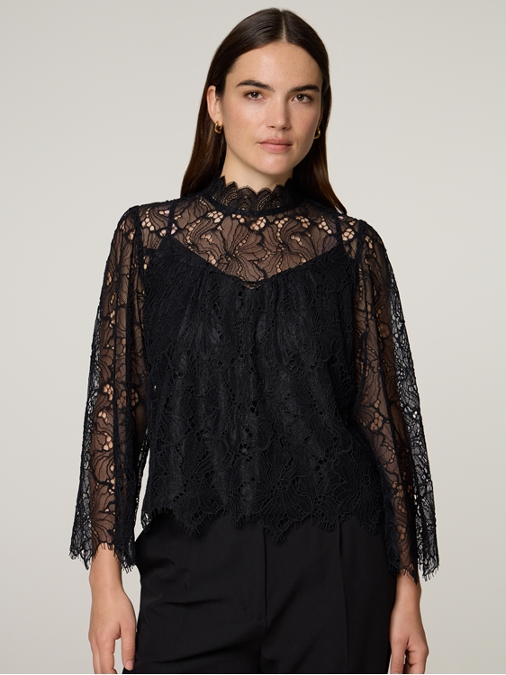 Image sur Blouse avec dentelle LUCIA