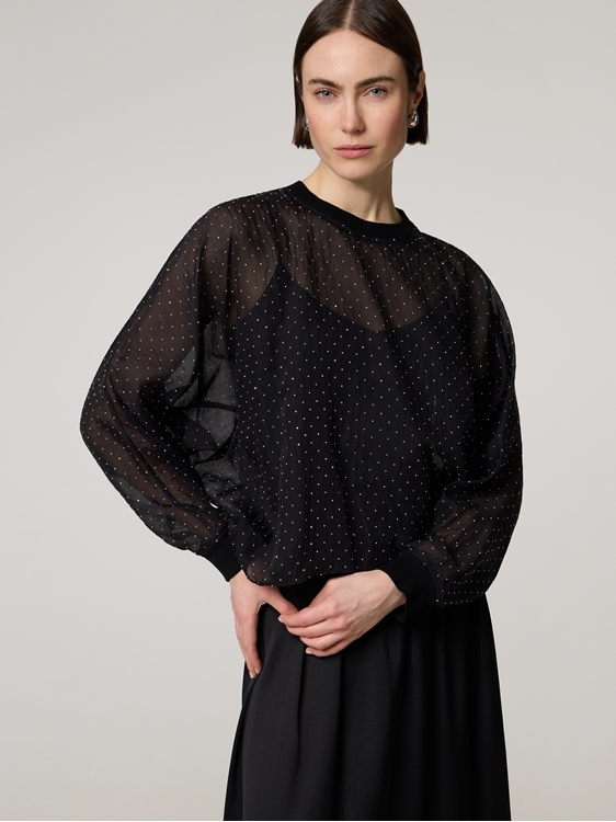 Bild von Bluse mit Strasssteinen EDISAN