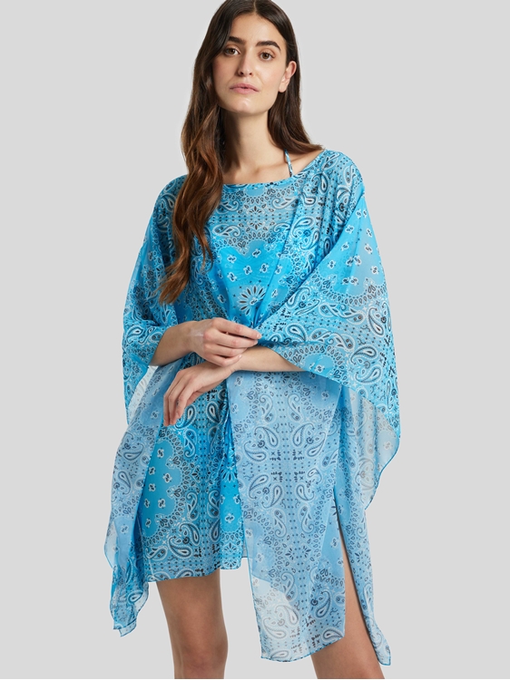 Bild von Kurzer Kaftan mit Bandana-Print