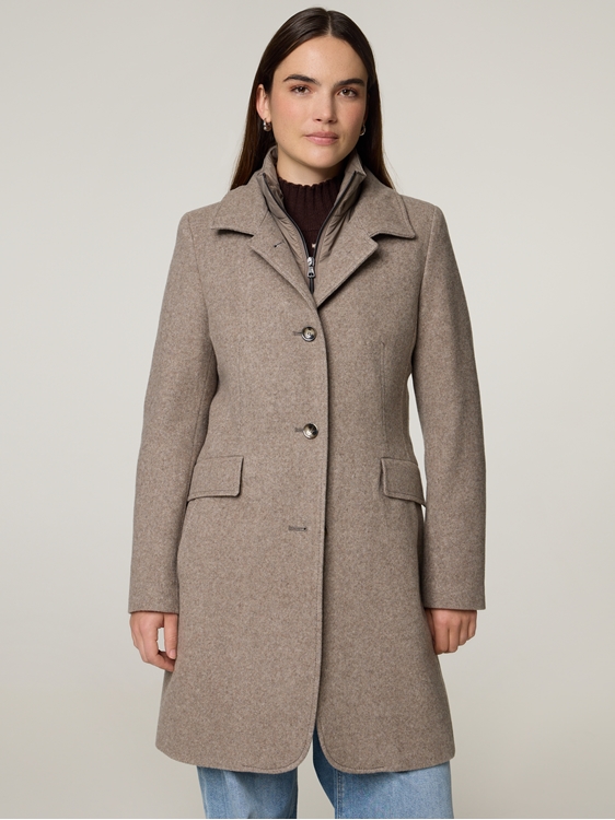 Bild von Wollmantel mit Stehkragen