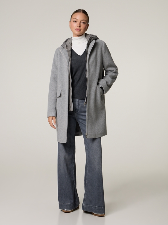 Bild von Wollmantel mit Stehkragen