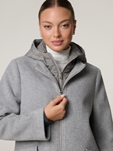 Bild von Wollmantel mit Stehkragen