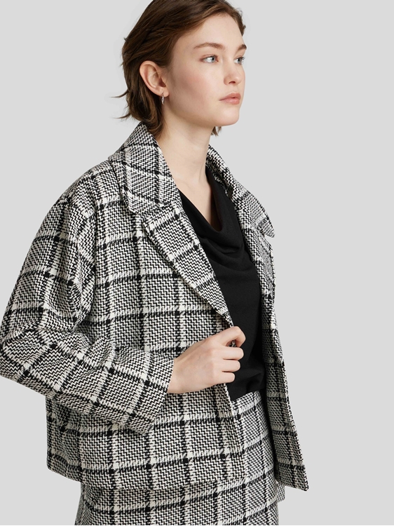 Bild von Jacke mit Bouclé-Struktur