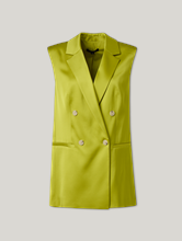 Bild von Lange Gilet aus Satin