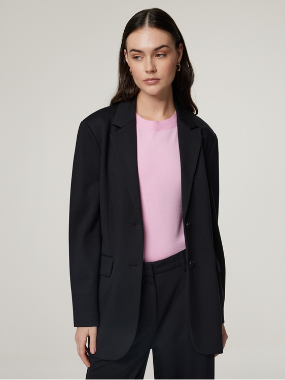 Bild von Long-Blazer aus Jersey