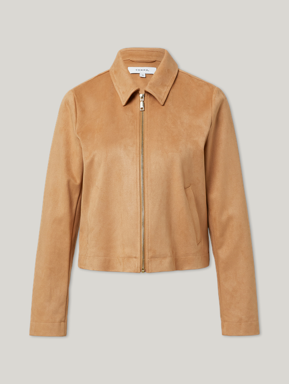 Lederjacken Comma Wildlederjacke Fashion Online-Shop Grosse